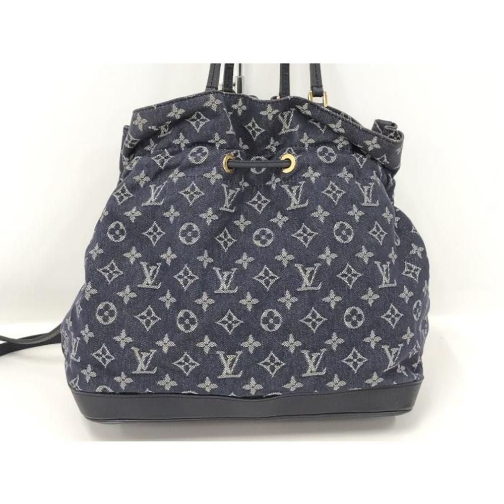 Louis Vuitton Noe MM Tote Shoulder Bag Monogram Denim Purse - Picture 2 of 10